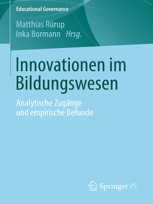 cover image of Innovationen im Bildungswesen